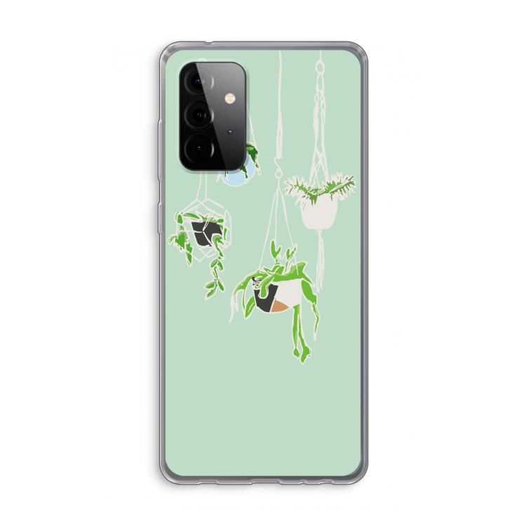 Hang In There: Samsung Galaxy A72 Transparant Hoesje