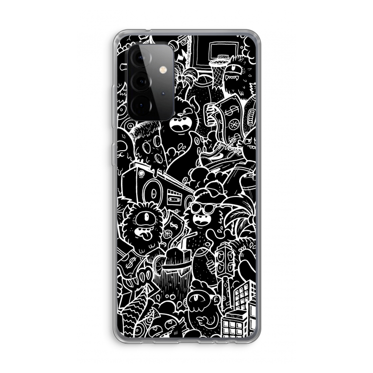 Vexx Black City : Samsung Galaxy A72 Transparant Hoesje