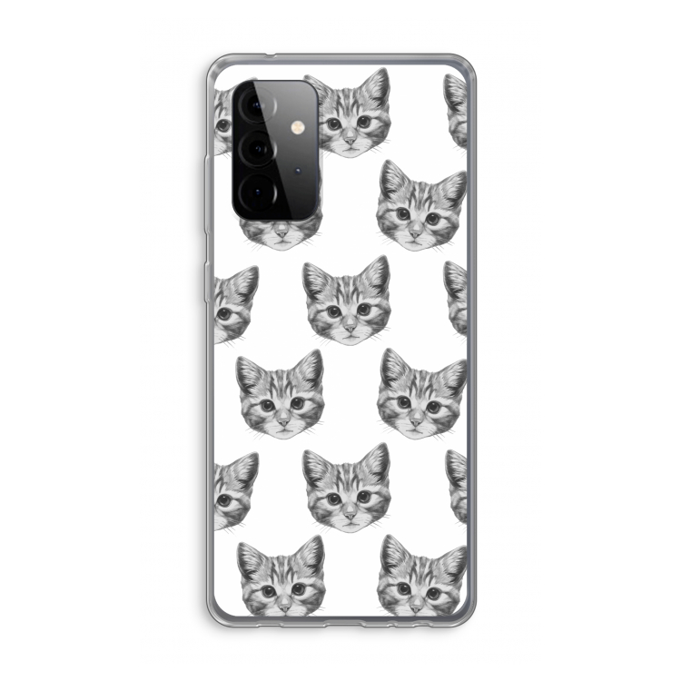 Kitten: Samsung Galaxy A72 Transparant Hoesje