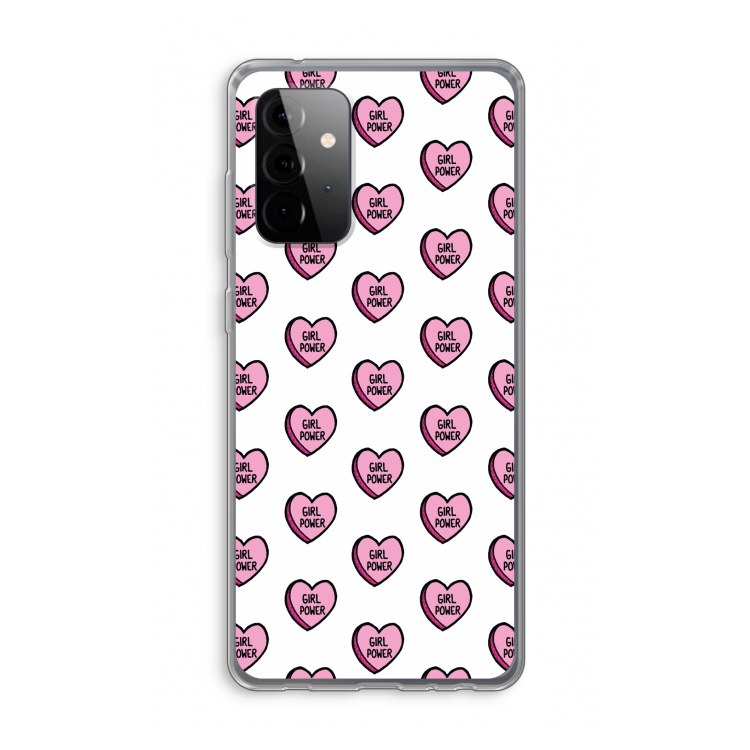 GIRL POWER: Samsung Galaxy A72 Transparant Hoesje