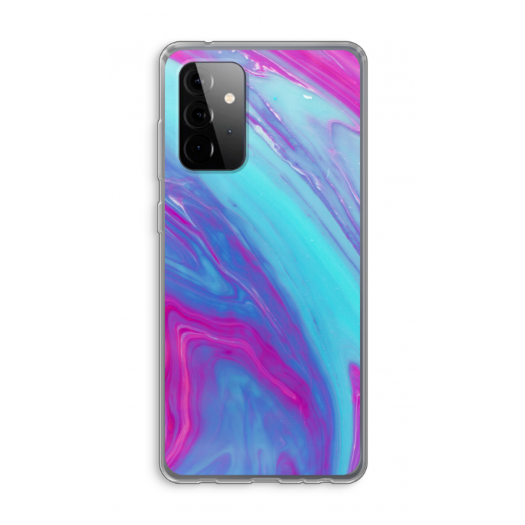 Zweverige regenboog: Samsung Galaxy A72 Transparant Hoesje