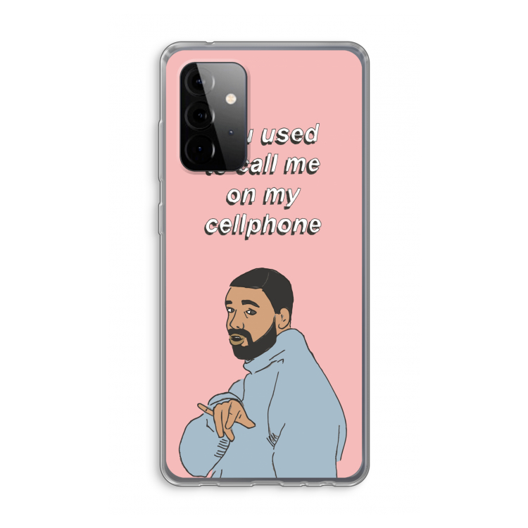 Hotline bling: Samsung Galaxy A72 Transparant Hoesje