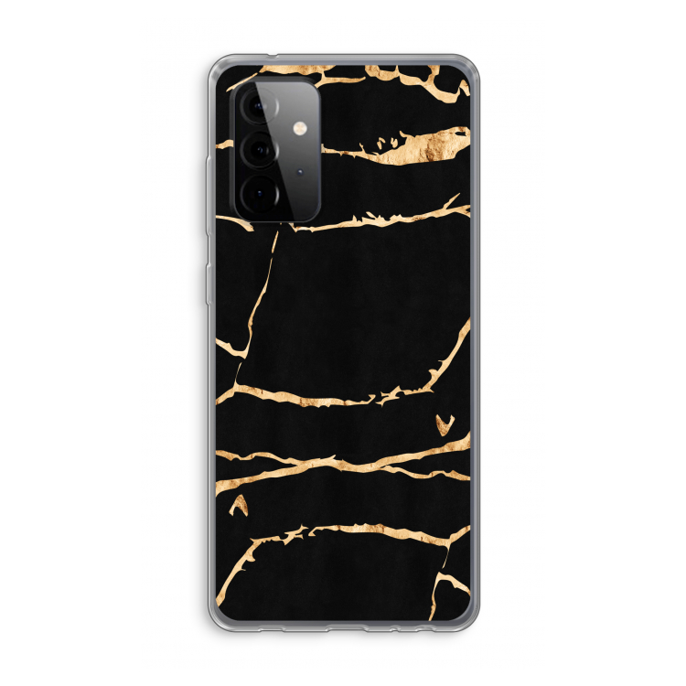 Gouden marmer: Samsung Galaxy A72 Transparant Hoesje