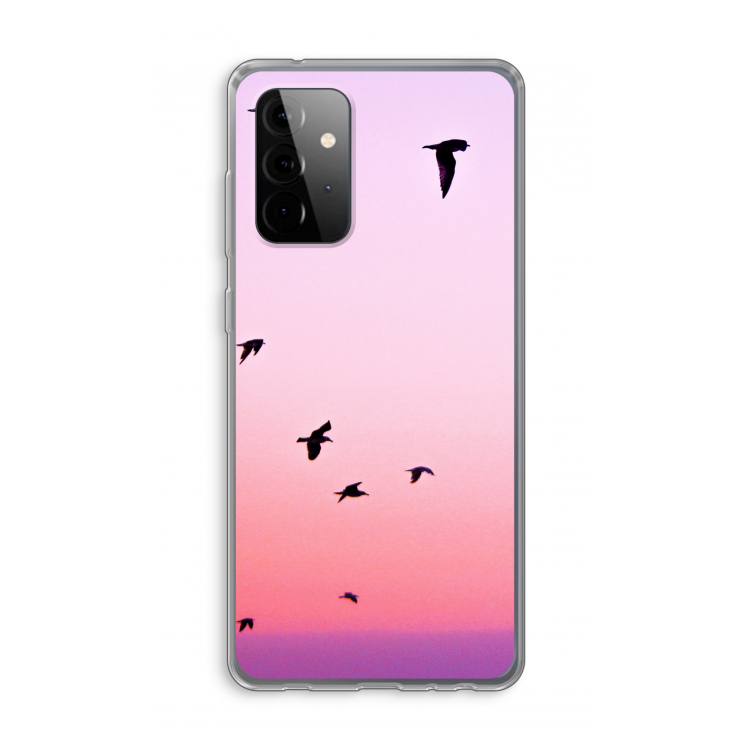Fly away: Samsung Galaxy A72 Transparant Hoesje