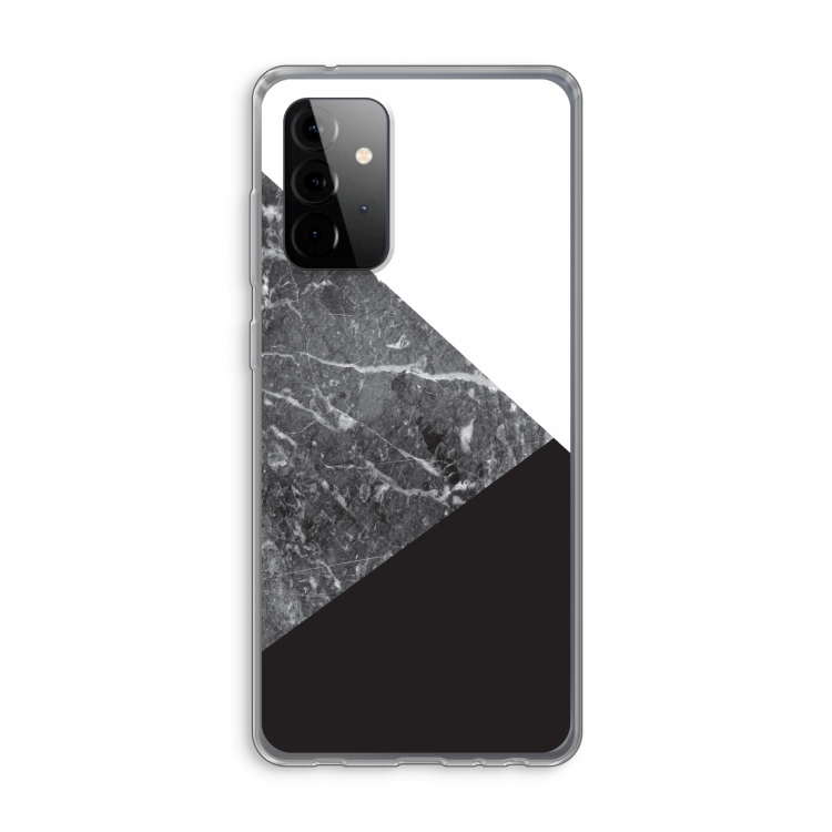 Combinatie marmer: Samsung Galaxy A72 Transparant Hoesje
