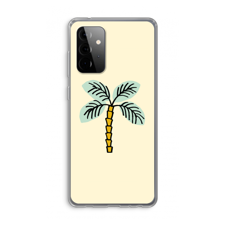 Palmboom: Samsung Galaxy A72 Transparant Hoesje