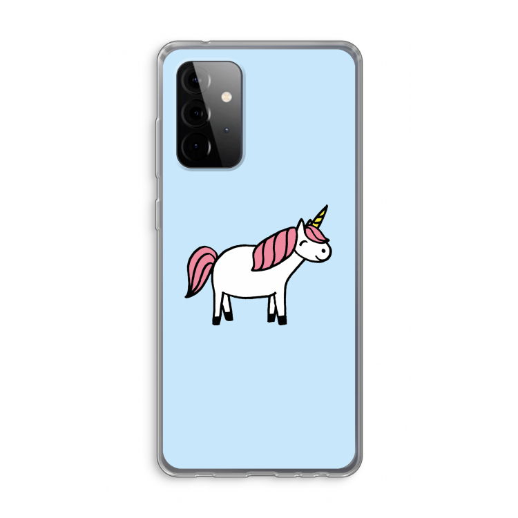 Eenhoorn: Samsung Galaxy A72 Transparant Hoesje