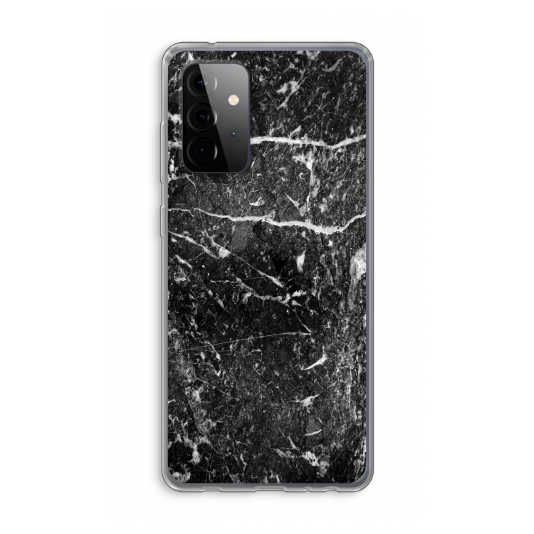 Zwart marmer: Samsung Galaxy A72 Transparant Hoesje