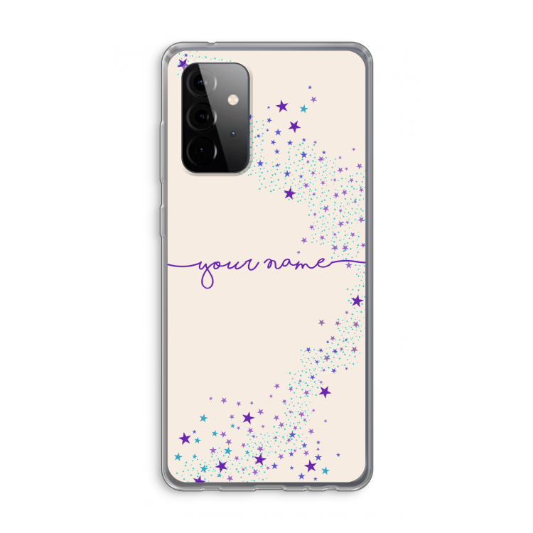 Sterren: Samsung Galaxy A72 Transparant Hoesje