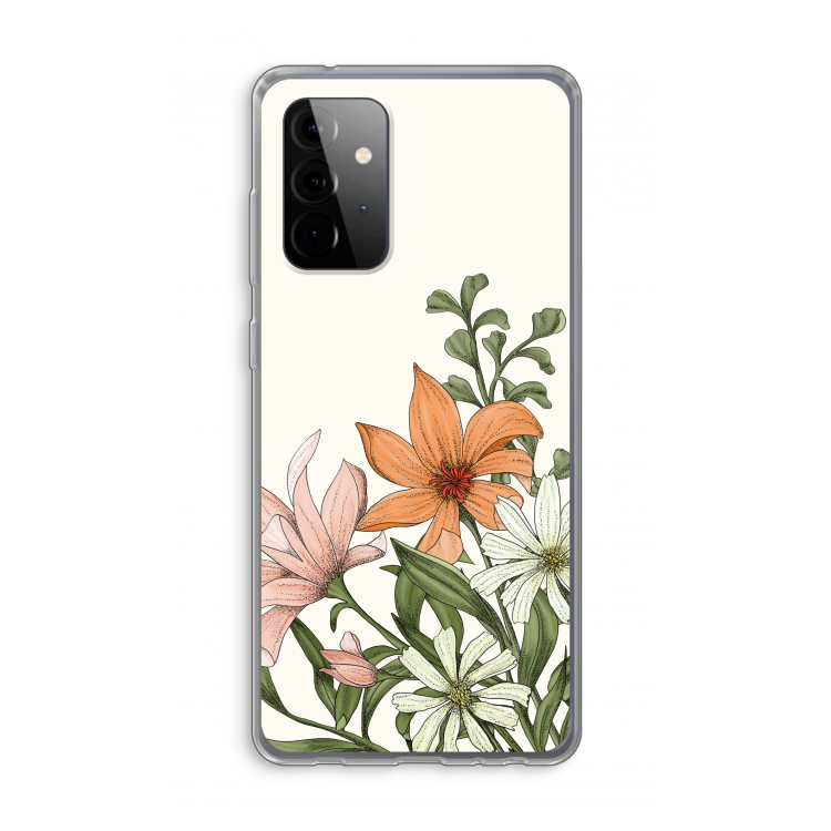 Floral bouquet: Samsung Galaxy A72 Transparant Hoesje