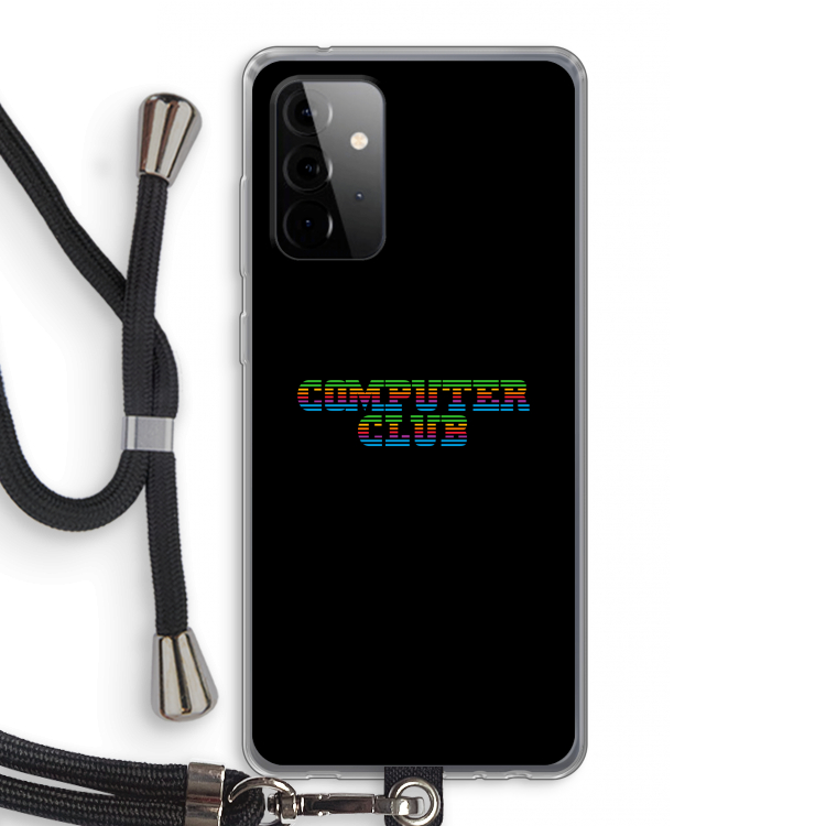 Retro: Samsung Galaxy A72 5G Transparant Hoesje met koord