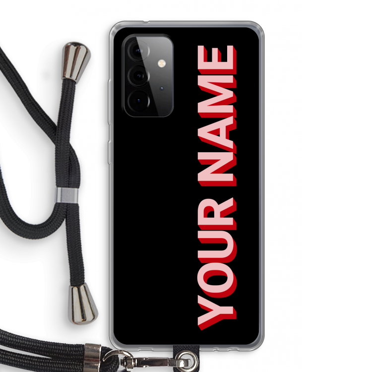 Namecase: Samsung Galaxy A72 5G Transparant Hoesje met koord