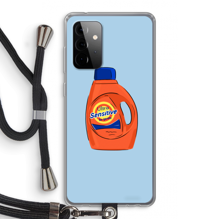 Ultra Sensitive: Samsung Galaxy A72 5G Transparant Hoesje met koord