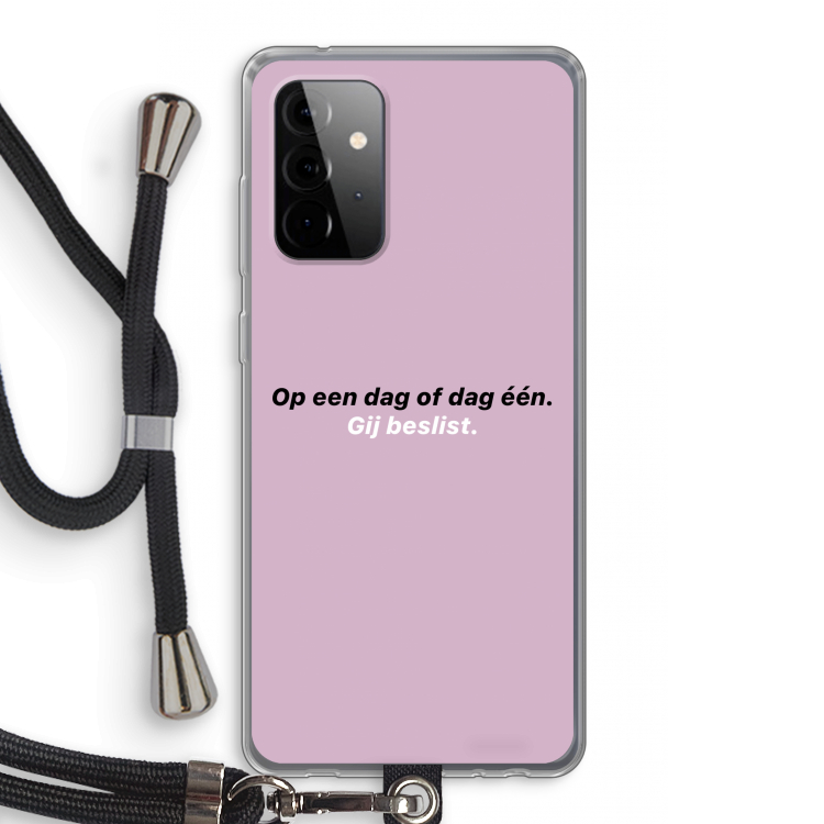 gij beslist: Samsung Galaxy A72 5G Transparant Hoesje met koord