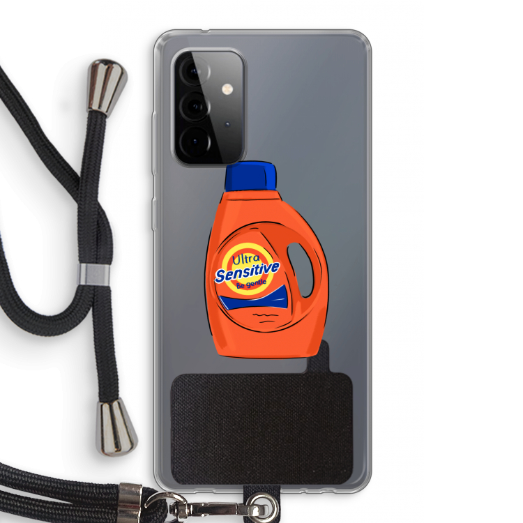 Ultra Sensitive: Samsung Galaxy A72 5G Transparant Hoesje met koord
