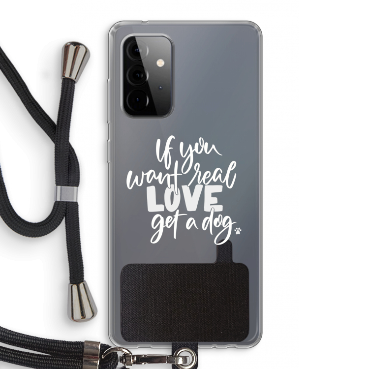 Partner in crime: Samsung Galaxy A72 5G Transparant Hoesje met koord