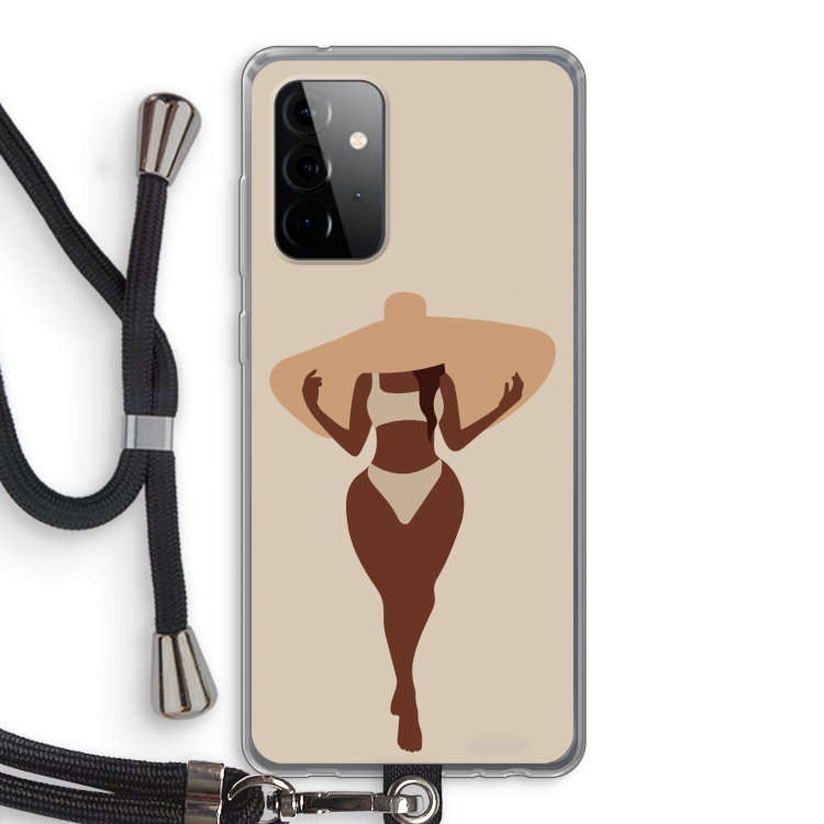 Let's get salty: Samsung Galaxy A72 5G Transparant Hoesje met koord