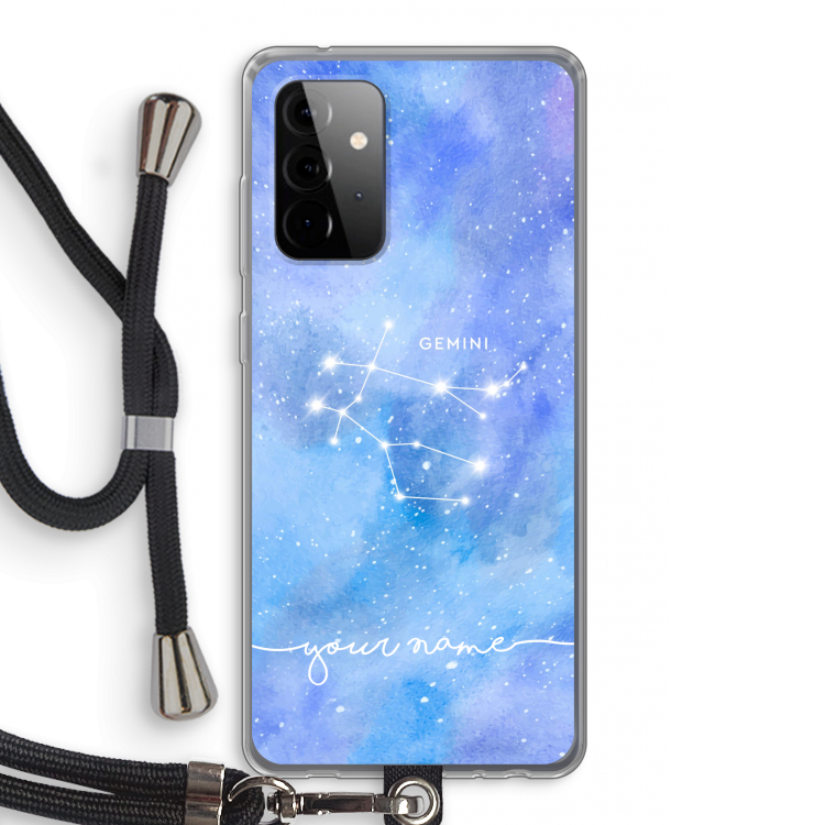 Sterrenbeeld - Licht: Samsung Galaxy A72 5G Transparant Hoesje met koord