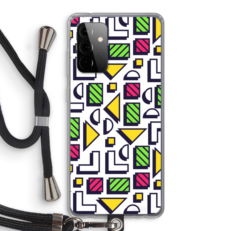 8-bit N°4: Samsung Galaxy A72 5G Transparant Hoesje met koord