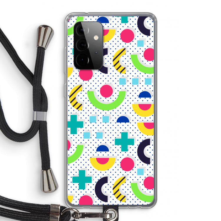 8-bit N°1: Samsung Galaxy A72 5G Transparant Hoesje met koord