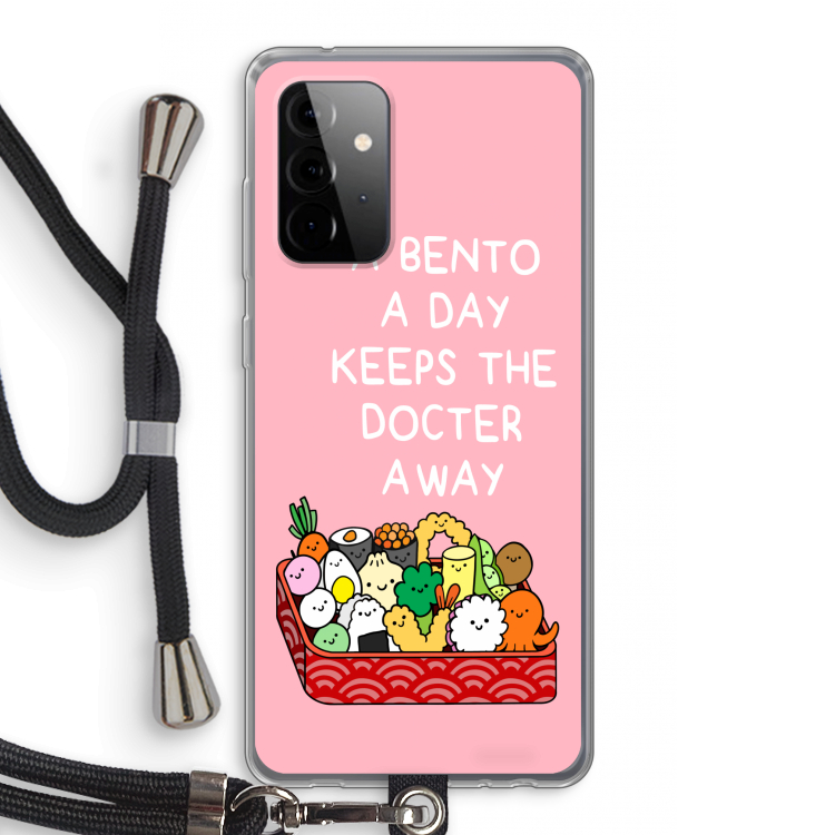 Bento a day: Samsung Galaxy A72 5G Transparant Hoesje met koord