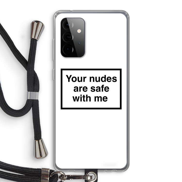 Safe with me: Samsung Galaxy A72 5G Transparant Hoesje met koord