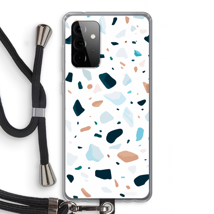Terrazzo N°13: Samsung Galaxy A72 5G Transparant Hoesje met koord