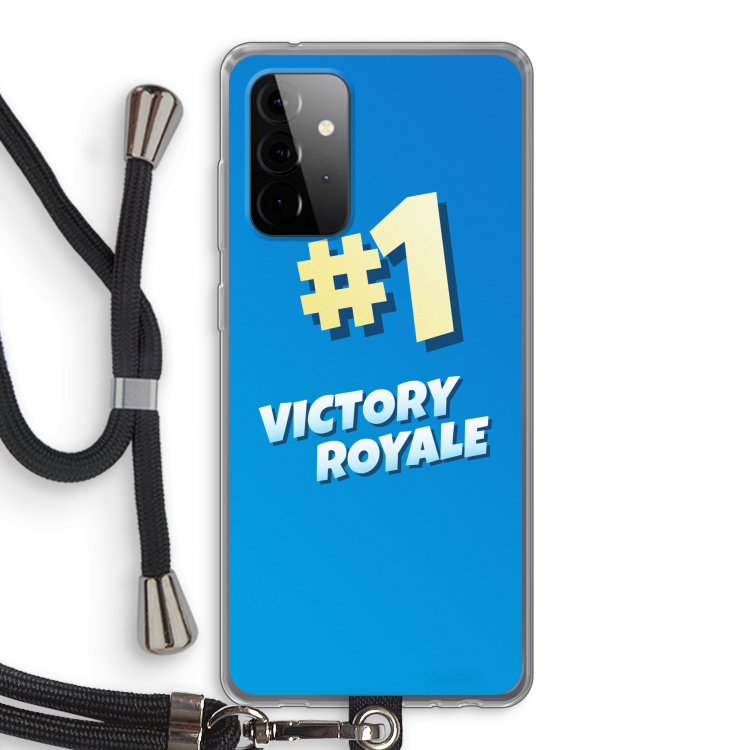 Victory Royale: Samsung Galaxy A72 5G Transparant Hoesje met koord