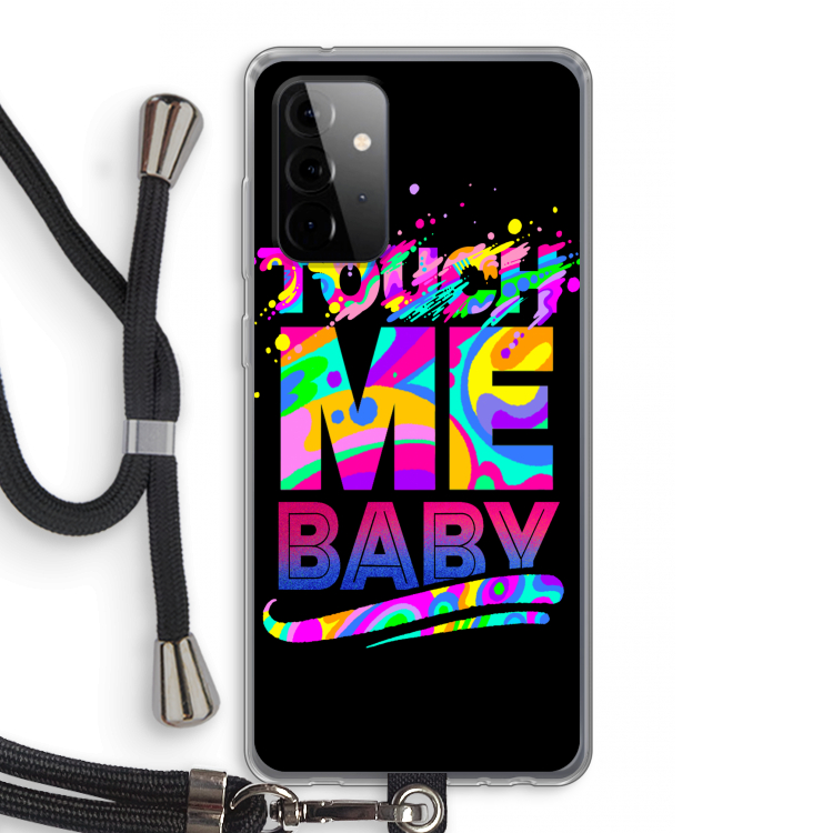 Touch Me: Samsung Galaxy A72 5G Transparant Hoesje met koord