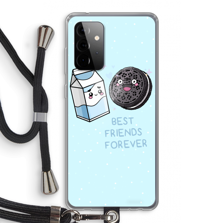 Best Friend Forever: Samsung Galaxy A72 5G Transparant Hoesje met koord