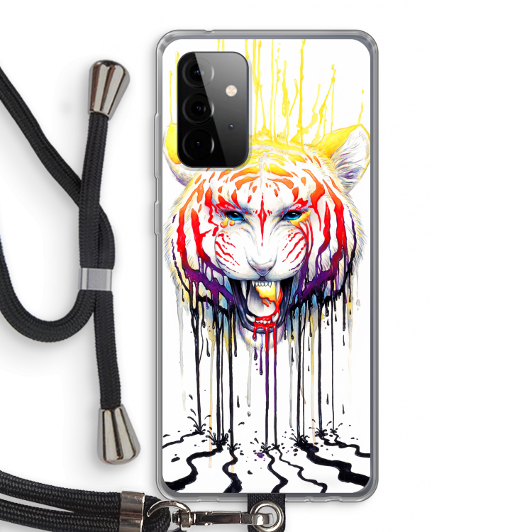 Fading: Samsung Galaxy A72 5G Transparant Hoesje met koord