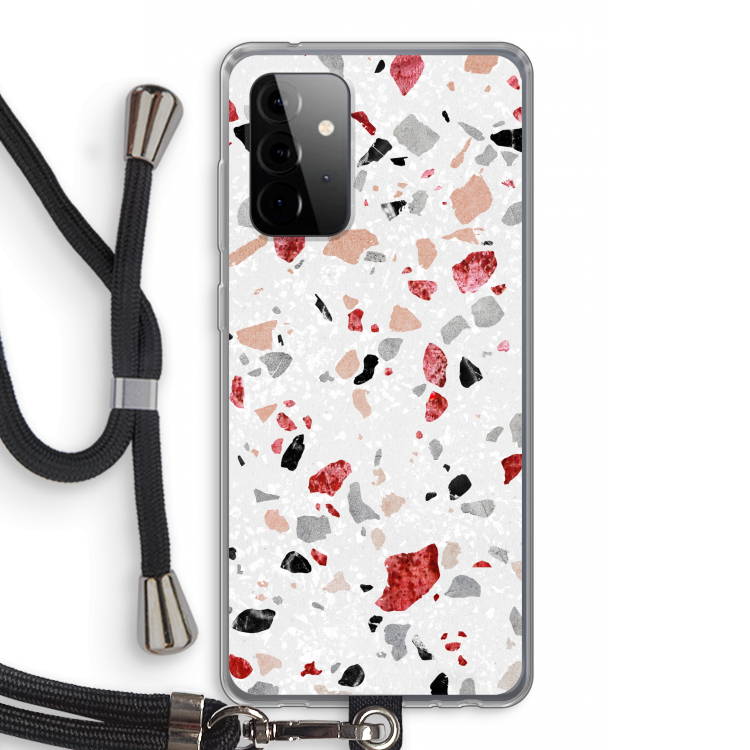 Terrazzo N°12: Samsung Galaxy A72 5G Transparant Hoesje met koord