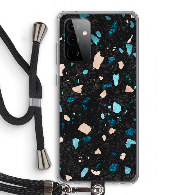 Terrazzo N°11: Samsung Galaxy A72 5G Transparant Hoesje met koord
