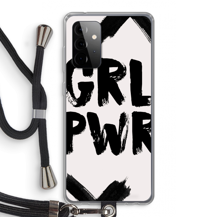 Girl Power #2: Samsung Galaxy A72 5G Transparant Hoesje met koord