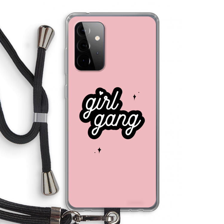 Girl Gang: Samsung Galaxy A72 5G Transparant Hoesje met koord