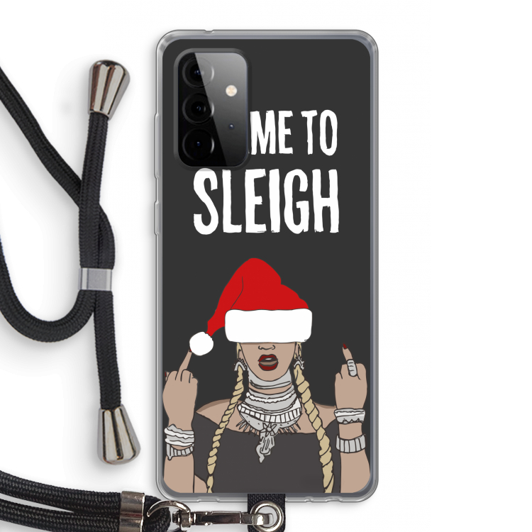Came To Sleigh: Samsung Galaxy A72 5G Transparant Hoesje met koord
