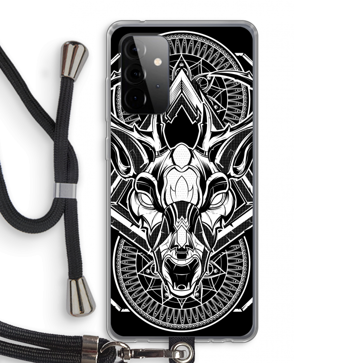 Oh Deer: Samsung Galaxy A72 5G Transparant Hoesje met koord