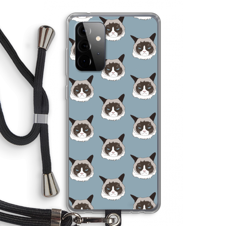 It's a Purrr Case: Samsung Galaxy A72 5G Transparant Hoesje met koord