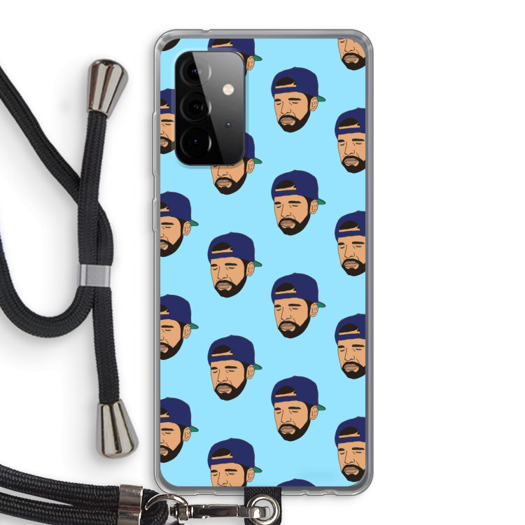 Drake Away: Samsung Galaxy A72 5G Transparant Hoesje met koord