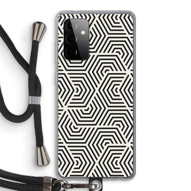 Magic pattern: Samsung Galaxy A72 5G Transparant Hoesje met koord