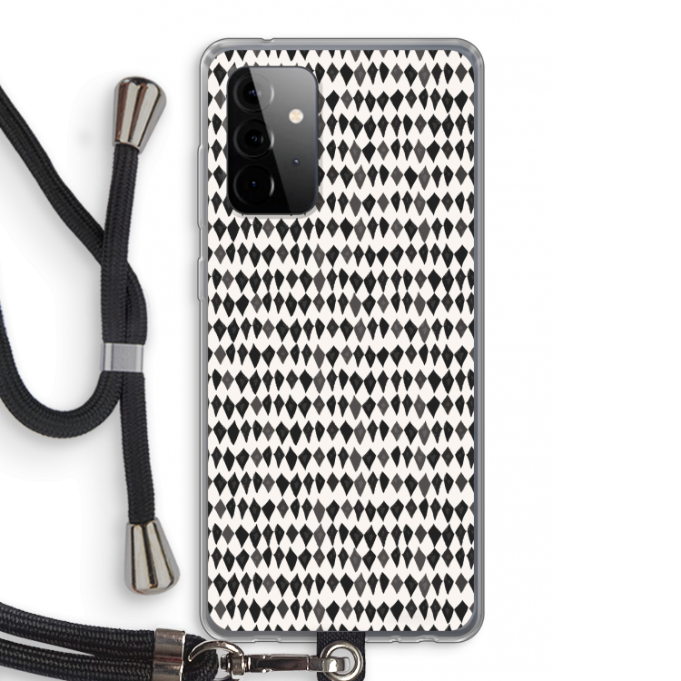 Crazy shapes: Samsung Galaxy A72 5G Transparant Hoesje met koord