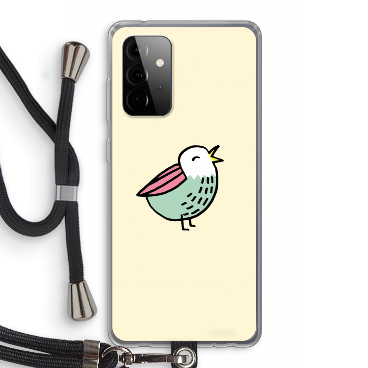 Birdy: Samsung Galaxy A72 5G Transparant Hoesje met koord