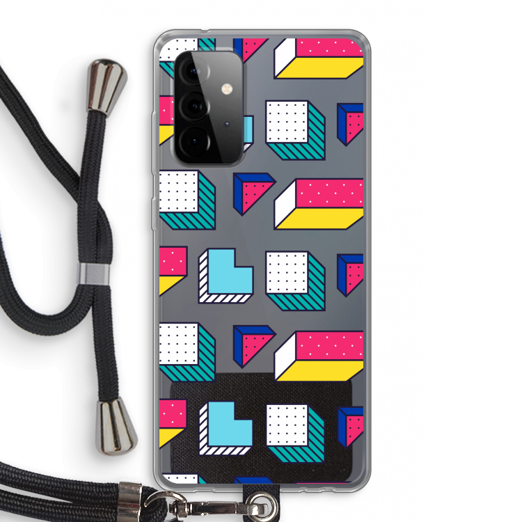 8-bit N°7: Samsung Galaxy A72 5G Transparant Hoesje met koord