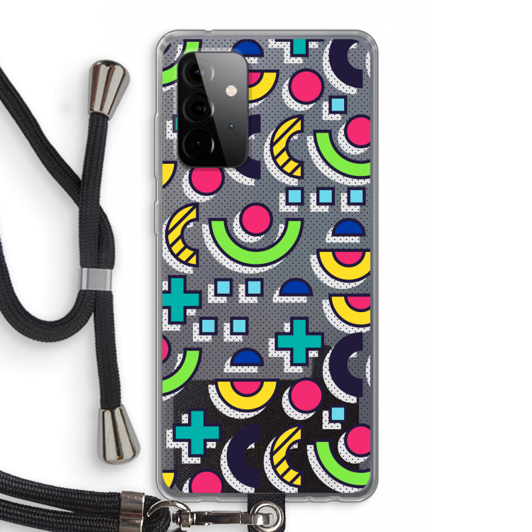 8-bit N°6: Samsung Galaxy A72 5G Transparant Hoesje met koord