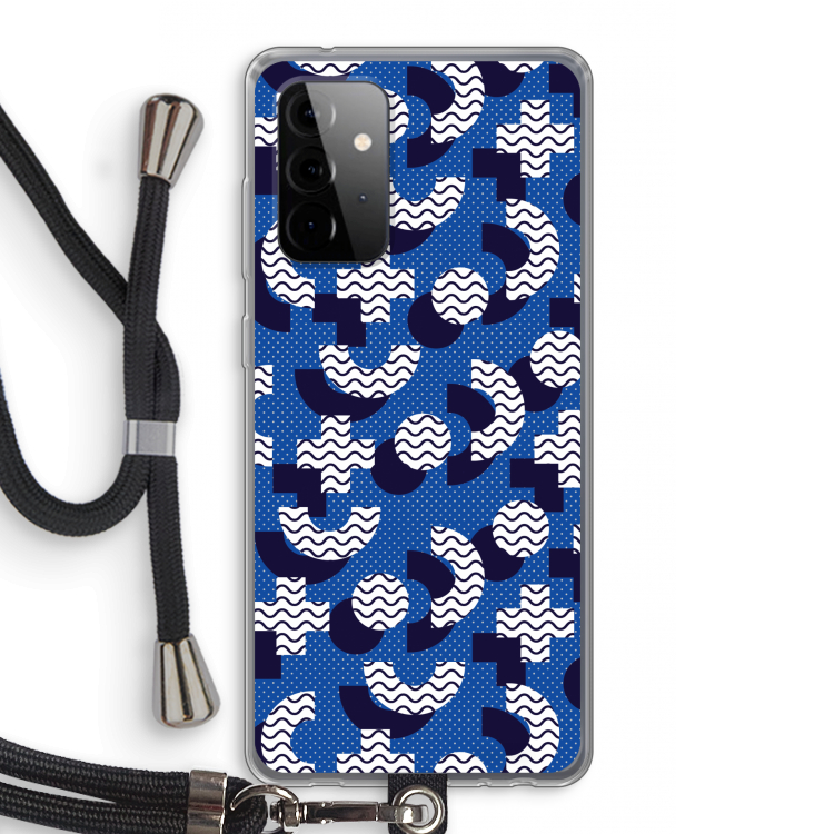 8-bit N°5: Samsung Galaxy A72 5G Transparant Hoesje met koord