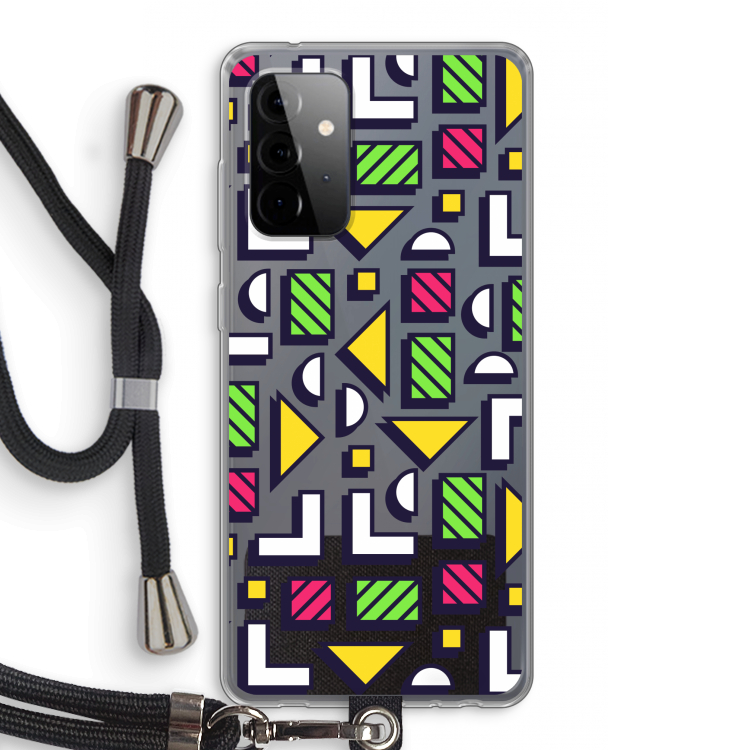 8-bit N°4: Samsung Galaxy A72 5G Transparant Hoesje met koord