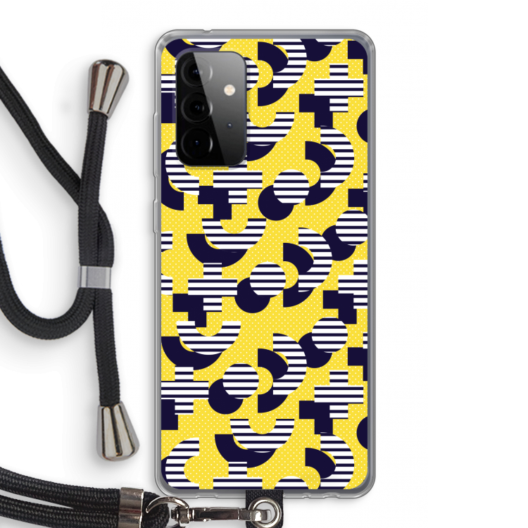 8-bit N°3: Samsung Galaxy A72 5G Transparant Hoesje met koord