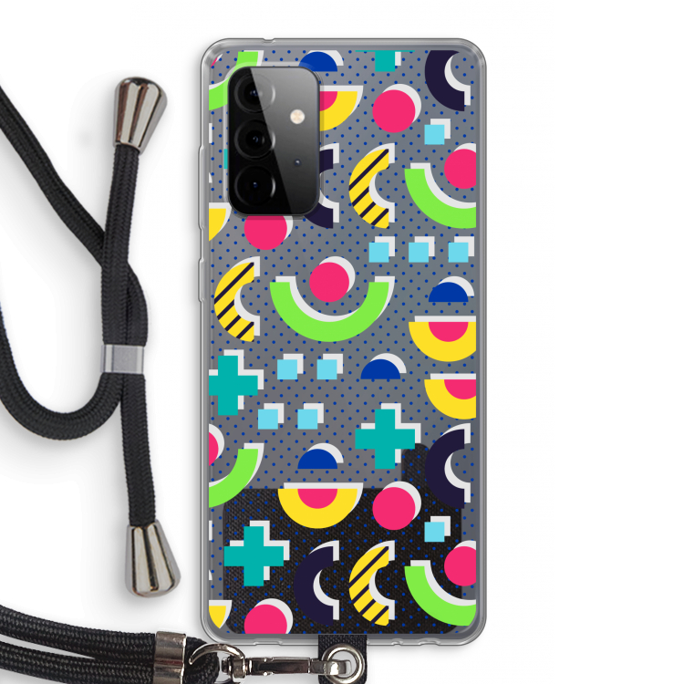 8-bit N°1: Samsung Galaxy A72 5G Transparant Hoesje met koord