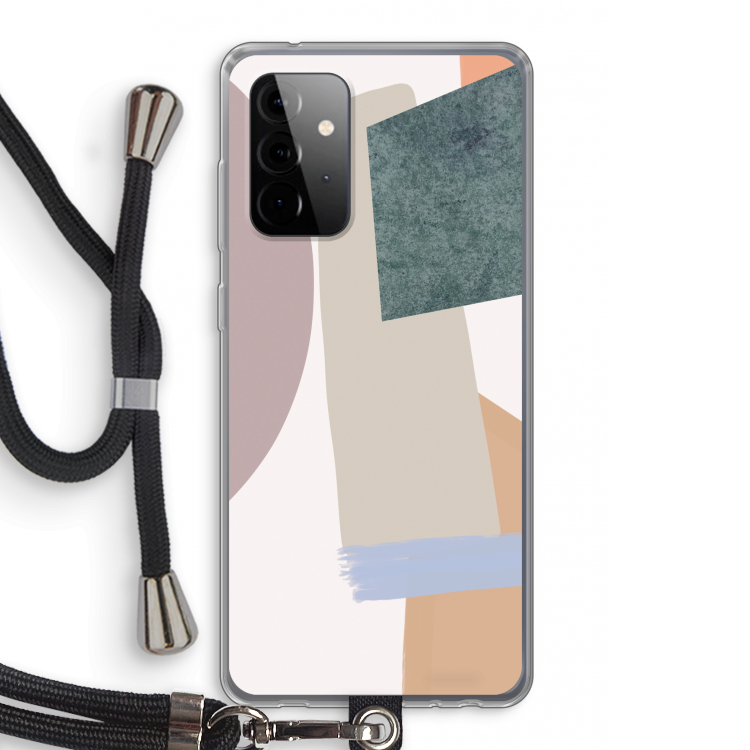 Lindo: Samsung Galaxy A72 5G Transparant Hoesje met koord