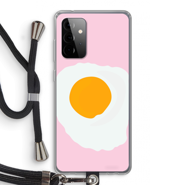 Sunny side up: Samsung Galaxy A72 5G Transparant Hoesje met koord